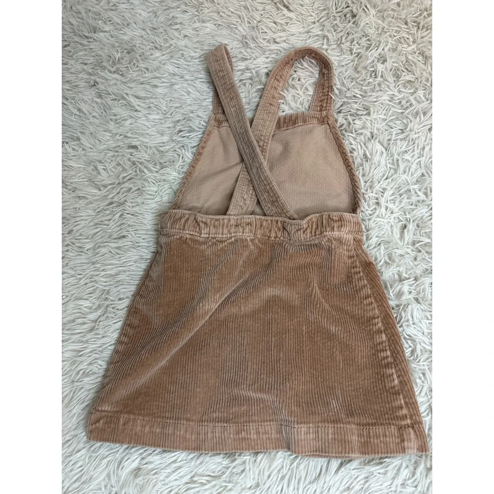 Theresabouts Kids Corduroy Pinafore Dress Tan Size‎ 6 Jumper Overall Skirt